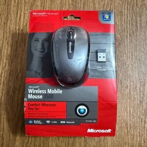 Microsoft Wireless Mobile Mouse Unisex Grey 3500 GMF-00010 BlueTrack 1427 1447